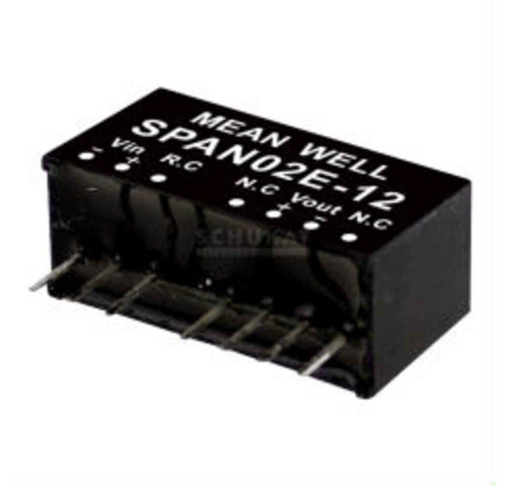 MeanWell Wechselrichter "SPAN02A-15" 15V, 2W, Niedervolt, L21,8mm von MeanWell