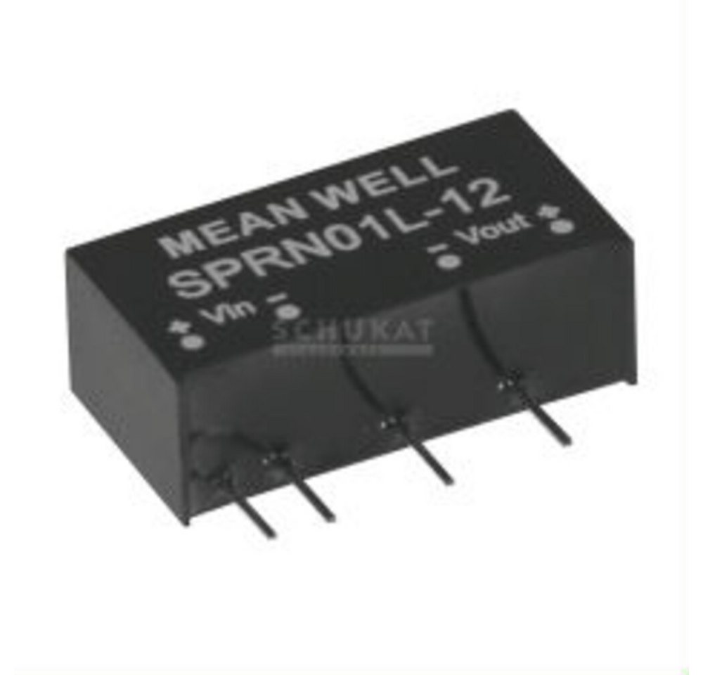 MeanWell Wechselrichter "SPRN01M-12" 12V, 1W, Niedervolt, L19,6mm MeanWell Wechselrichter "SPRN01M-12" 12V, 1W, Niedervolt, L19,6mm von MeanWell