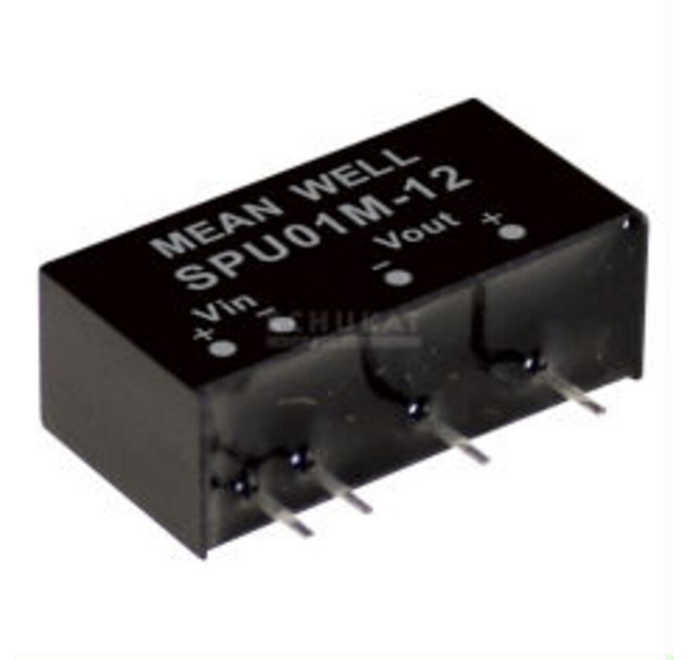 MeanWell Wechselrichter "SPU01N-05" 5V, 1W, Niedervolt, L19,5mm MeanWell Wechselrichter "SPU01N-05" 5V, 1W, Niedervolt, L19,5mm von MeanWell