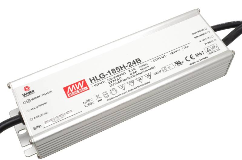 Meanwell HLG-150H-24A 150 Watt 24V IP65 Schaltnetzteil von Meanwell