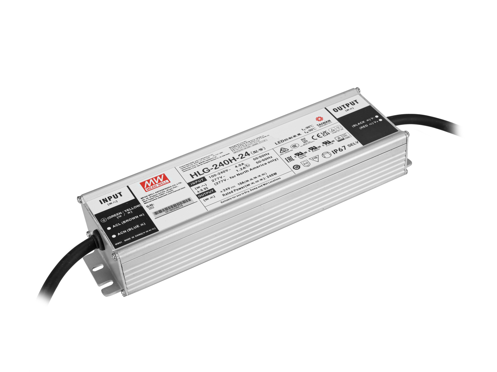 Meanwell LED-Netzteil 240W / 24V IP67 Meanwell LED-Netzteil 240W / 24V IP67 von Meanwell