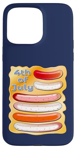 USA AMERIKA BRATWURST BBQ WÜRSTCHEN GRILLEN Hülle für iPhone 15 Pro Max von Meat Veggie BBQ Sizzle Through Grill Seasons