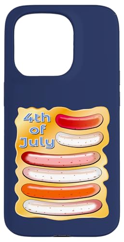 USA AMERIKA BRATWURST BBQ WÜRSTCHEN GRILLEN Hülle für iPhone 15 Pro von Meat Veggie BBQ Sizzle Through Grill Seasons