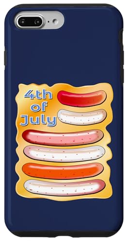 USA AMERIKA BRATWURST BBQ WÜRSTCHEN GRILLEN Hülle für iPhone 7 Plus/8 Plus von Meat Veggie BBQ Sizzle Through Grill Seasons