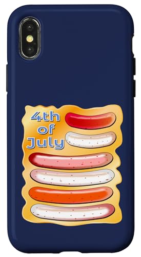 USA AMERIKA BRATWURST BBQ WÜRSTCHEN GRILLEN Hülle für iPhone X/XS von Meat Veggie BBQ Sizzle Through Grill Seasons
