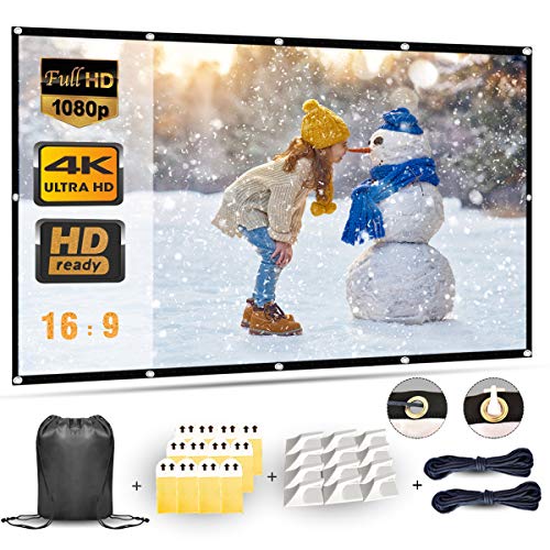 Projektionsleinwand 100 Zoll Tragbare Projektionsleinwand mit 16:9 HD 4K-Bildschirm für Heimkino, Heimkino, Faltbare Projektionsleinwand - 227 cm x 130 cm Mattweiße Breitbildleinwand Projektionsleinwand 100 Zoll Tragbare Projektionsleinwand mit 16:9 HD 4K-Bildschirm für Heimkino, Heimkino, Faltbare Projektionsleinwand - 227 cm x 130 cm Mattweiße Breitbildleinwand von Mebios