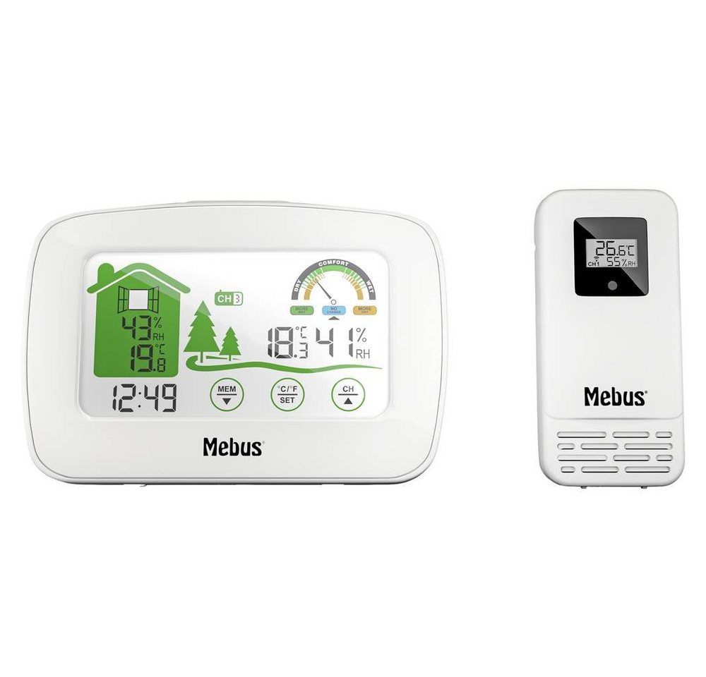 Mebus Funk-Wetterstation Wetterstation (mit Touch-Screen-Display) von Mebus