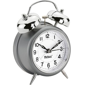 Mebus Wecker 26869 weiß silber Aluminium 10,5 x 15,0 cm Mebus Wecker 26869 weiß silber Aluminium 10,5 x 15,0 cm von Mebus