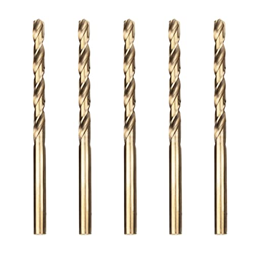 Meccion HSS Metallbohrer Professional Geschliffen Kobalt 5pcs 5.5mm Spiralbohrer fur Edelstahl und Metall von Meccion