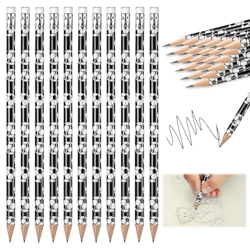 Bleistifte, 12 Stück Bleistifte Set, Bleistift HB, Bleistift mit Radiergummi, Bleistift, Bleistifte Kinder, HB Bleistift, Pencil, Rutschfest Mehrfarbig Bleistifte für Schule Büro Schreiben Skizzieren von Mecctuck