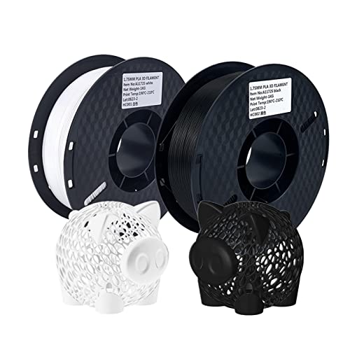 Mechkit Kingroon 3D-Drucker PLA-Filament 1 kg 1,75 mm hoher Qualität 3D-Druckmaterial Abbaubar umweltfreundlich plastische dimensionale Genauigkeit +/- 0,02 mm Standard 1 Rollen (Grau) von MechKit