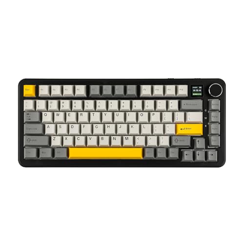 MechLands AJAZZ AK820 MAX HE Rapid Trigger Keyboard, kabelgebundene/drahtlose Gaming-Tastatur, mechanische Hall-Effekt-Tastatur, einstellbare Betätigung, magnetische Schalter (Schwarz, Tri-Mode) von MechLands