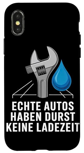 Echte Autos Haben Durst Keine Ladezeit Mechaniker Werkstatt Hülle für iPhone X/XS Echte Autos Haben Durst Keine Ladezeit Mechaniker Werkstatt Hülle für iPhone X/XS von Mechaniker Werkstatt Auto Liebhaber Motorsport