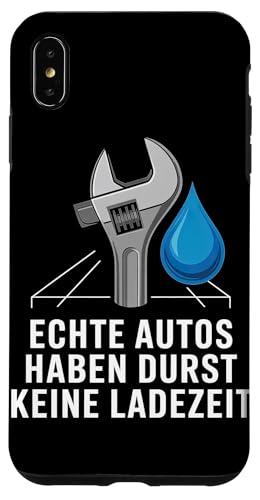 Echte Autos Haben Durst Keine Ladezeit Mechaniker Werkstatt Hülle für iPhone XS Max von Mechaniker Werkstatt Auto Liebhaber Motorsport