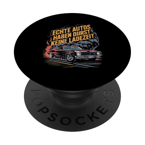 Echte Autos Haben Durst Keine Ladezeit Mechaniker Werkstatt PopSockets Klebender PopGrip von Mechaniker Werkstatt Auto Liebhaber Motorsport