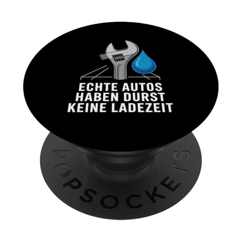 Echte Autos Haben Durst Keine Ladezeit Mechaniker Werkstatt PopSockets Klebender PopGrip von Mechaniker Werkstatt Auto Liebhaber Motorsport