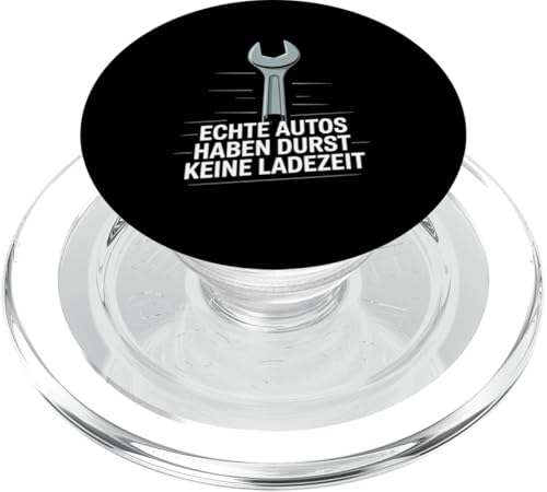 Echte Autos Haben Durst Keine Ladezeit Mechaniker Werkstatt PopSockets PopGrip für MagSafe von Mechaniker Werkstatt Auto Liebhaber Motorsport