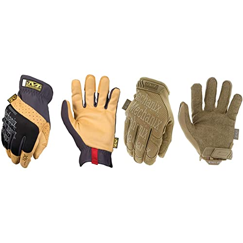 Mechanix Herren werkhandschoenen, zwart, Mf4x-75-009, Schwarz, M EU & Herren Wear Original® Coyote handschoenen (medium, bruin) Einsatzhandschuhe, Braun, M EU von Mechanix Wear