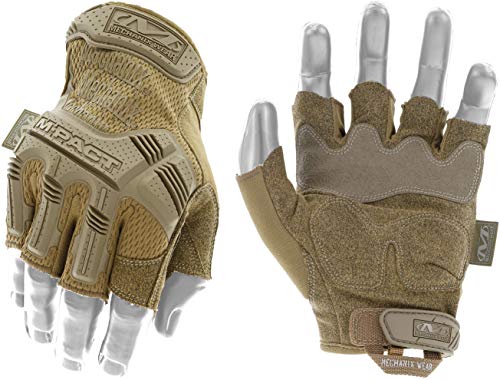 Mechanix Wear M-pact® Coyote Fingerlose Einsatzhandschuhe fur Airsoft, Fitness, Mountainbiking, XL EU von Mechanix Wear