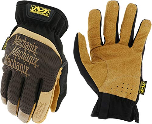 Mechanix Wear Mechanix Herren Fastfit® Leather handschoenen (medium, bruin/zwart) DuraHide Lederhandschuhe, Braun, M EU von Mechanix Wear