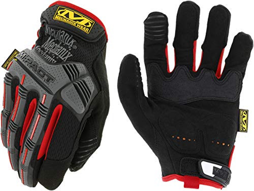 Mechanix Wear Mechanix Herren M-pact® (Medium, Schwarz/Rot) Handschuhe mit Stoßschutz, Schwarz/Rot, M EU von Mechanix Wear
