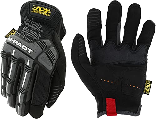 Mechanix Wear Mechanix Herren M-pact® Open Cuff (X-large, Schwarz) Handschuhe mit Sto schutz, Schwarz/Grau, XL EU von Mechanix Wear