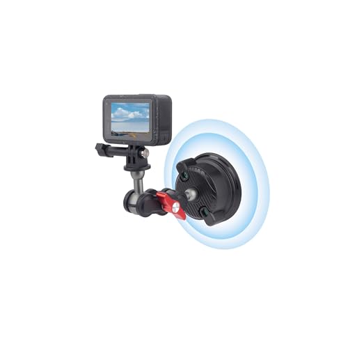 Kamera Saugnapf Halterung mit Kugelkopf Magic Arm, Universal 360° Autohalterung für Windschutzscheibe, Armaturenbrett, Vakuum-Saugnapfhalterung kompatibel mit Go pro Hero 13/12, Osmo Action 5 Pro Kamera Saugnapf Halterung mit Kugelkopf Magic Arm, Universal 360° Autohalterung für Windschutzscheibe, Armaturenbrett, Vakuum-Saugnapfhalterung kompatibel mit Go pro Hero 13/12, Osmo Action 5 Pro von Mechrig