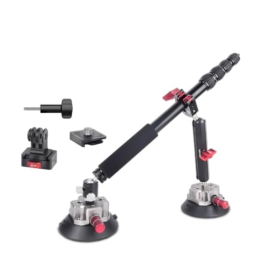 Mechrig Kfz-Halterungs-Set für Action-Kamera, Saugnapf-Halterung für Insta360 x4 Kamera, Saugnapf-Zubehör mit zwei Bechern und Klemme, JC022 Mechrig Kfz-Halterungs-Set für Action-Kamera, Saugnapf-Halterung für Insta360 x4 Kamera, Saugnapf-Zubehör mit zwei Bechern und Klemme, JC022 von Mechrig