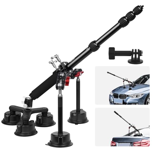 Mechrig Saugnapf Auto Halterung Kit für Insta360 X5/X4, Saugnapf Kamerahalterung mit Teleskopstange & Magic Arm & Klemme, Saugnapf Kamerahalter für Panoramaaufnahmen / Drohne Perspektive (SY024) von Mechrig