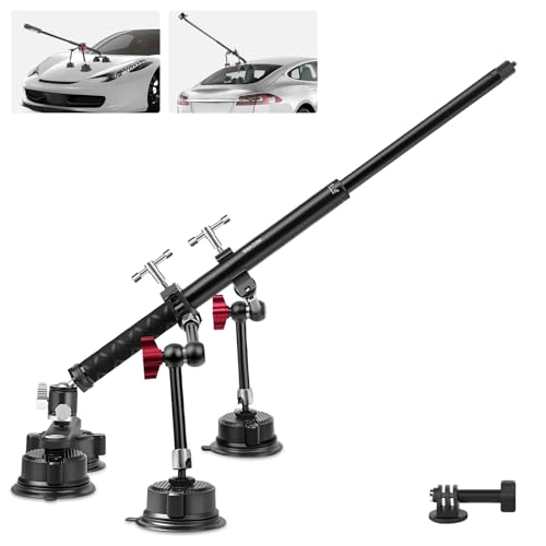 Mechrig Saugnapf Auto Halterung Kit für Insta360 X5/X4/X3, Saugnapf Kamerahalterung mit Teleskopstange & Magic Arm für Action Kamera, Schnellverschluss Saugnapf Kamerahalterung für Panoramaaufnahmen Mechrig Saugnapf Auto Halterung Kit für Insta360 X5/X4/X3, Saugnapf Kamerahalterung mit Teleskopstange & Magic Arm für Action Kamera, Schnellverschluss Saugnapf Kamerahalterung für Panoramaaufnahmen von Mechrig