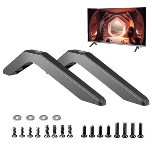 Mecmbj tv standfuss, Fernseher ständer, 2 Stück universal tv standfüße, TV Ständerbeine mit Schraubensatz, TV-Standfüße für die meisten 32- bis 55-Zoll-LCD-Fernseher, Tragkraft bis zu 75kg (schwarz) Mecmbj tv standfuss, Fernseher ständer, 2 Stück universal tv standfüße, TV Ständerbeine mit Schraubensatz, TV-Standfüße für die meisten 32- bis 55-Zoll-LCD-Fernseher, Tragkraft bis zu 75kg (schwarz) von Mecmbj