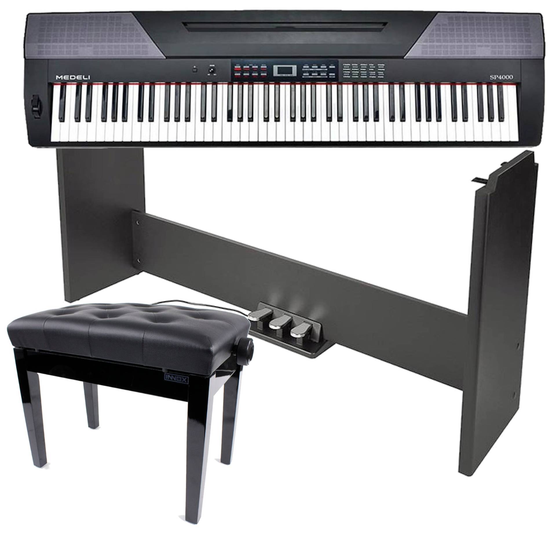 Medeli SP4000 Digital Piano + Base Frame with Pedals and Bench Medeli SP4000 Digital Piano + Base Frame with Pedals and Bench von Medeli