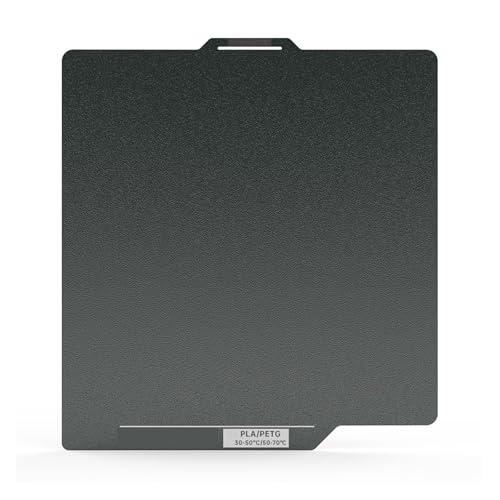 Bauplatte CryoGrip-Beschichtung, kein Verstopfen, 256 x 256 mm, Federstahl, doppelseitig strukturiert, for P1 X1 3D-Drucker(CryoGrip Plate,1 PC) von MedgAs