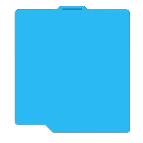 Bauplatte CryoGrip-Beschichtung, kein Verstopfen, 256 x 256 mm, Federstahl, doppelseitig strukturiert, for P1 X1 3D-Drucker(CryoGripProFrostbite,1 PC) von MedgAs