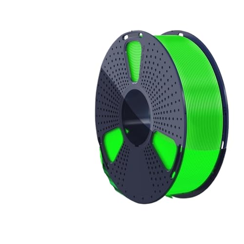 Im Dunkeln leuchtendes PETG-Filament. Sauber gewickeltes leuchtendes PETG-Filament. 1,75 mm +/- 0,02 mm. 1 kg Filament. Passend for die meisten FDM-3D-Drucker.(Luminous Green) von MedgAs