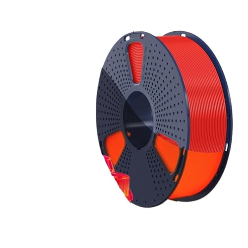 Im Dunkeln leuchtendes PETG-Filament. Sauber gewickeltes leuchtendes PETG-Filament. 1,75 mm +/- 0,02 mm. 1 kg Filament. Passend for die meisten FDM-3D-Drucker.(Luminous Red) von MedgAs