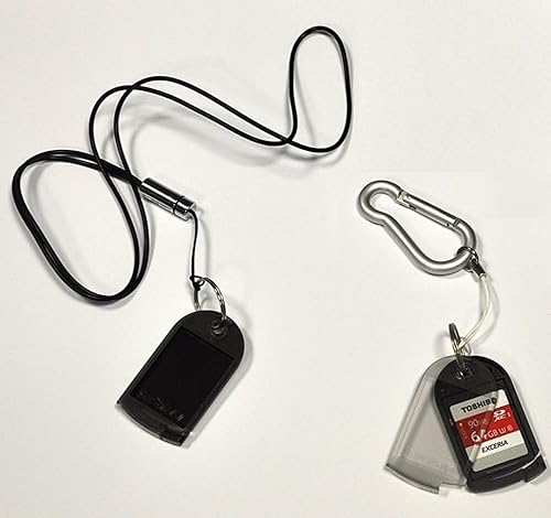 Media Express SF1001 – 1 3-Speicherkarten SD/MicroSD mit Netzteil, von denen 2 mit Zugband-am Hals und 1 mit Haken/Karabiner-Schlüsselanhänger, Gürtel, ECC., Speichermodule Nicht enthalten, von Media Express