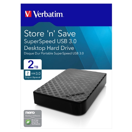 VERBATIM 47683  - Festplatte 2TB USB3.0 Extern,8,89cm(3,5Z) VERBATIM 47683 von MediaCom-IT