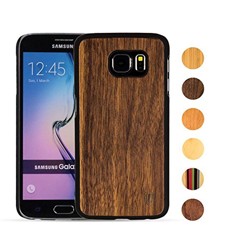 MediaDevil Samsung Galaxy S6 Hülle aus Holz (Schwarze Walnuss) Artisancase von MediaDevil