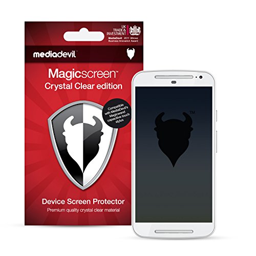 MediaDevil Schutzfolie für Motorola Moto G 2nd Gen. (2014, 5" Screen) - Crystal Clear (Unsichtbar) [2 Stück] von MediaDevil