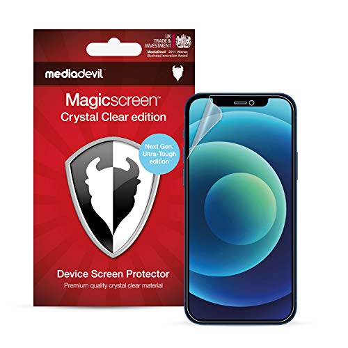 MediaDevil Schutzfolie für iPhone 12 Mini (5.4") - Durchsichtige Ultra-Tough Edition (Glas frei) (2 Stück) von MediaDevil