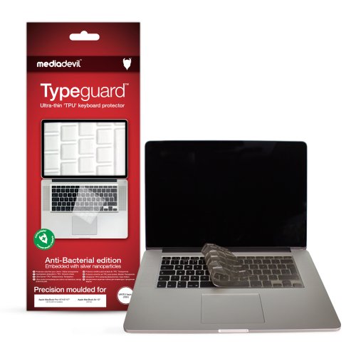 MediaDevil Typeguard Antibakterieller Tastaturschutz für Apple MacBook & MacBook Pro (13", 15", 17" - 2010, 2011, 2012 Modelle mit Non-Retina Display) - ausschliesslich DE/EU Tastaturen von MediaDevil