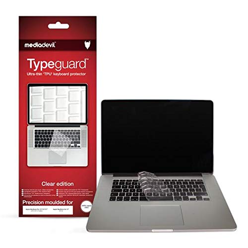 MediaDevil Typeguard Klarer Tastaturschutz für Apple MacBook Pro (13" / 15" - 2012, 2013 & 2014 *Retina Display* Modelle) - ausschliesslich DE/EU Tastaturen von MediaDevil