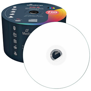 50 MediaRange CD-R 700 MB bedruckbar von MediaRange
