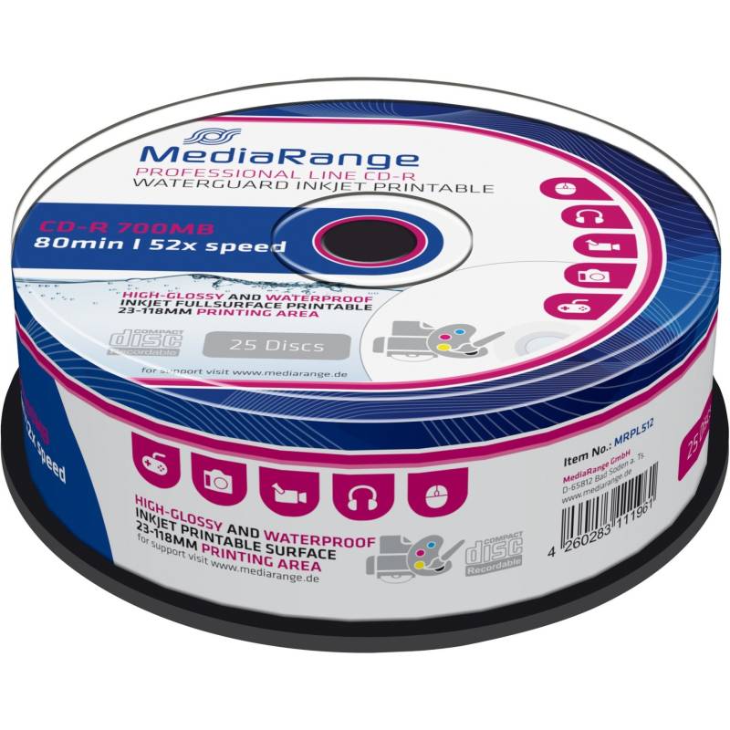 CD-R 700 MB, CD-Rohlinge von MediaRange