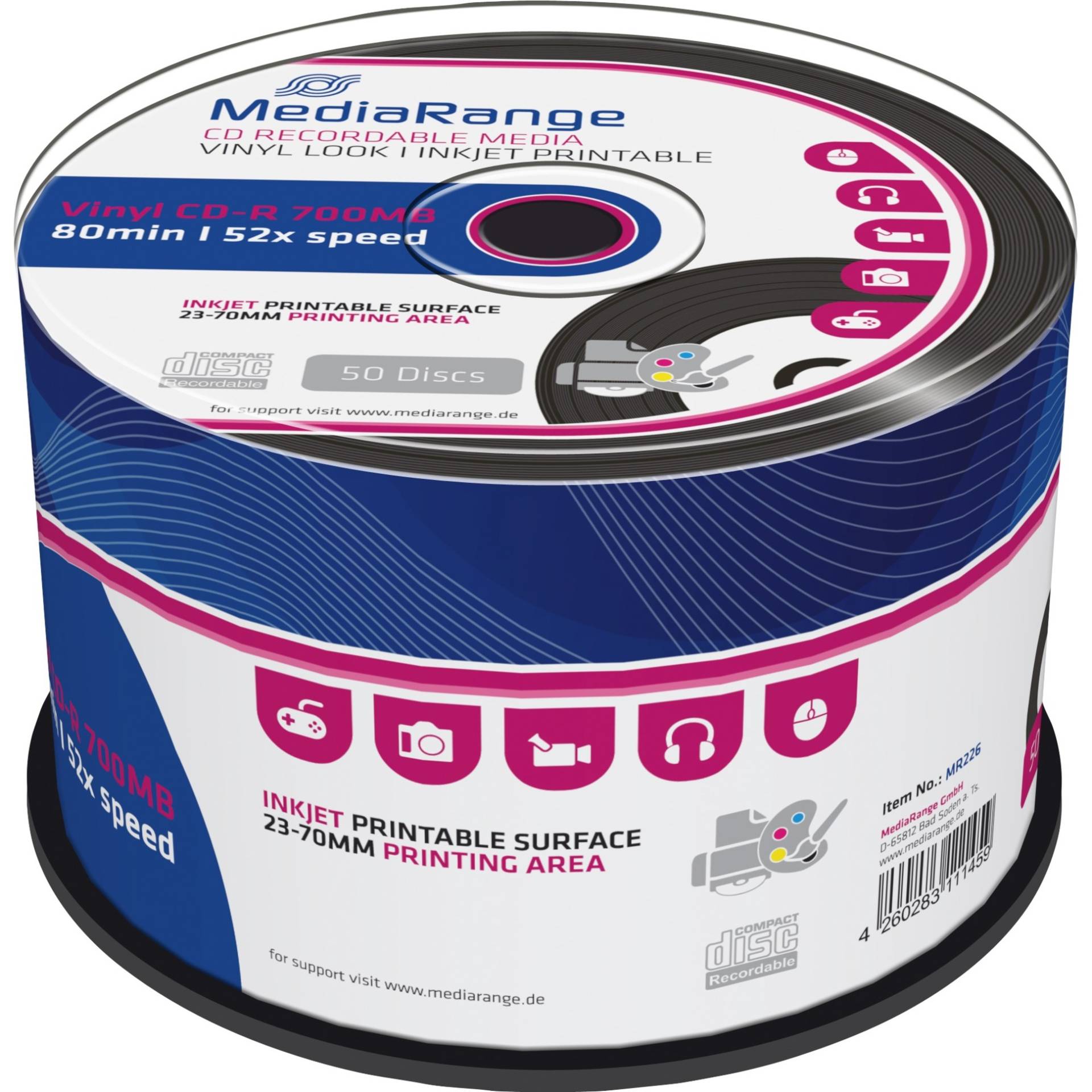 CD-R 700 MB, CD-Rohlinge CD-R 700 MB, CD-Rohlinge von MediaRange
