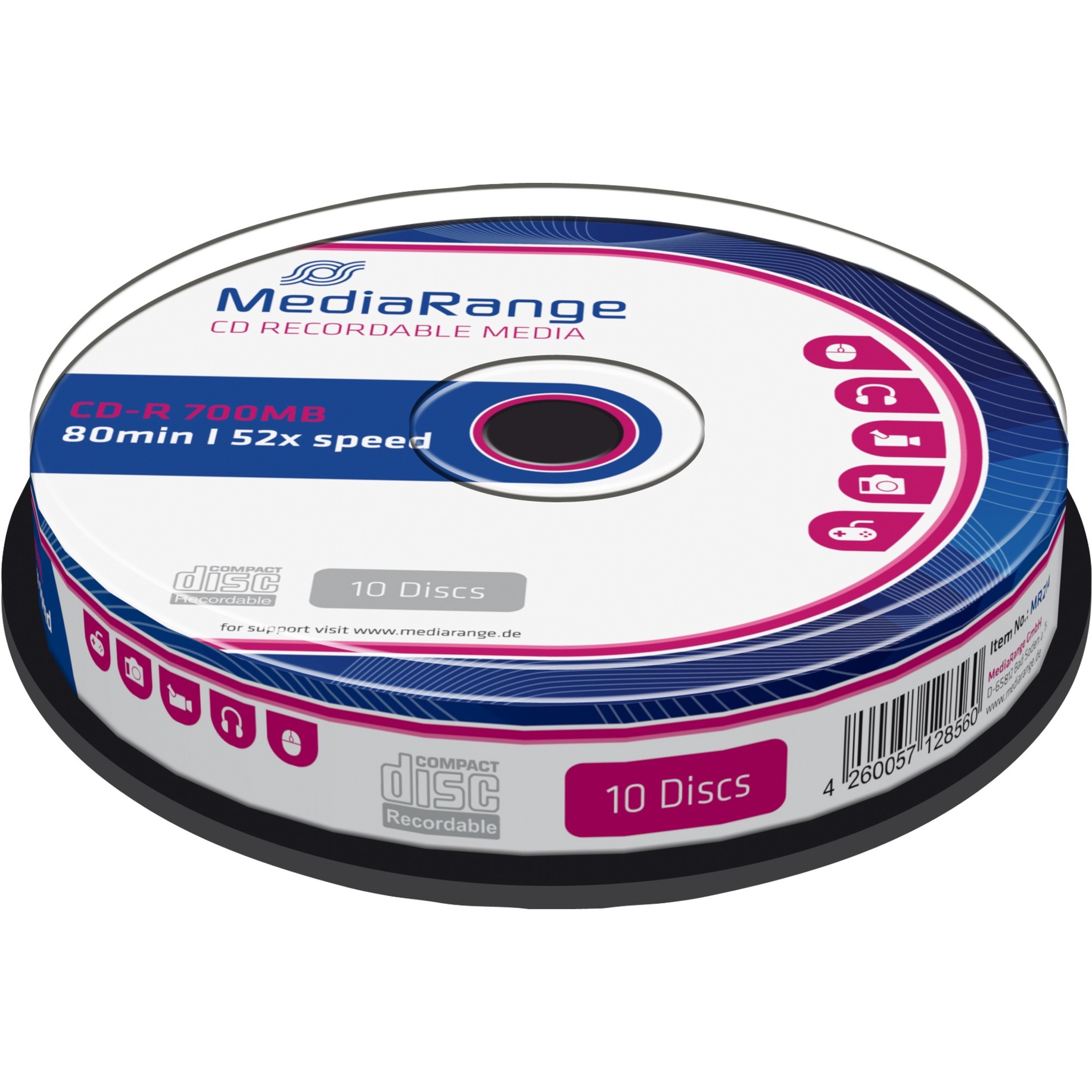 CD-R 700 MB, CD-Rohlinge von MediaRange