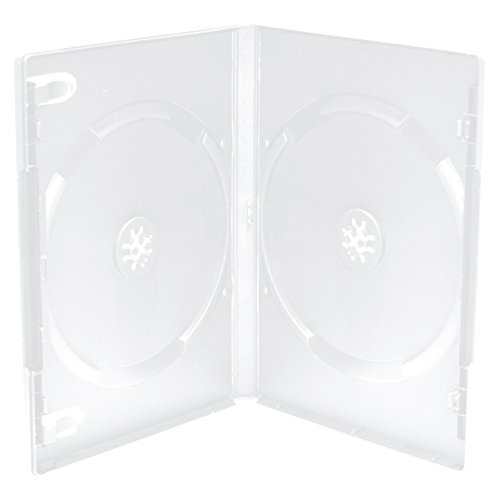 DVD-Leerhülle für 2 Discs, 14mm, maschinenfähig, matt/transparent von MediaRange