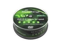 MediaRange 16x DVD-R (25 TUB) MR403, DVD-R, Cakebox, 25, MR403 (MR403, DVD-R, Cakebox, 25 pc(s), 4.7 GB) von MediaRange