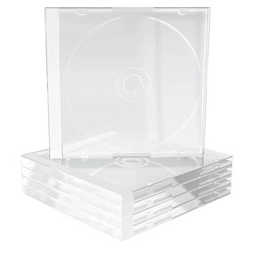 MediaRange 1er CD-/DVD-Hüllen Jewel Cases transparent, 5 St. von MediaRange